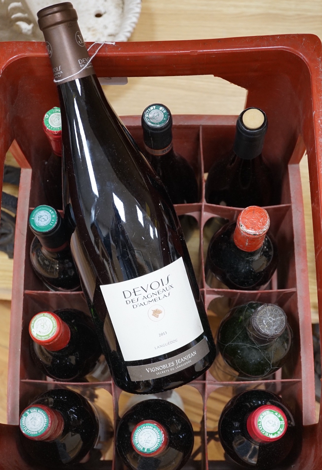 11 bottles of Wine including Devois des Agneaux, D'Aumelas magnum, 2013